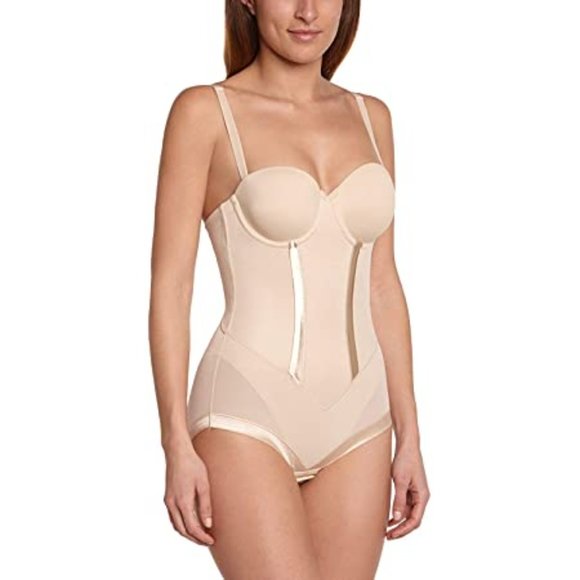 Maidenform Latte Body Shaper w/Built-In Bra & Anti-Static Shapewear 38D (HH-18) - Picture 7 of 9